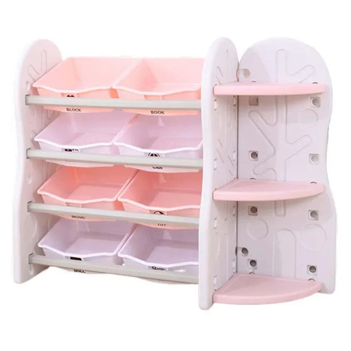 Little Angel Toy Storage Organizer with Side Shelf (Pink)