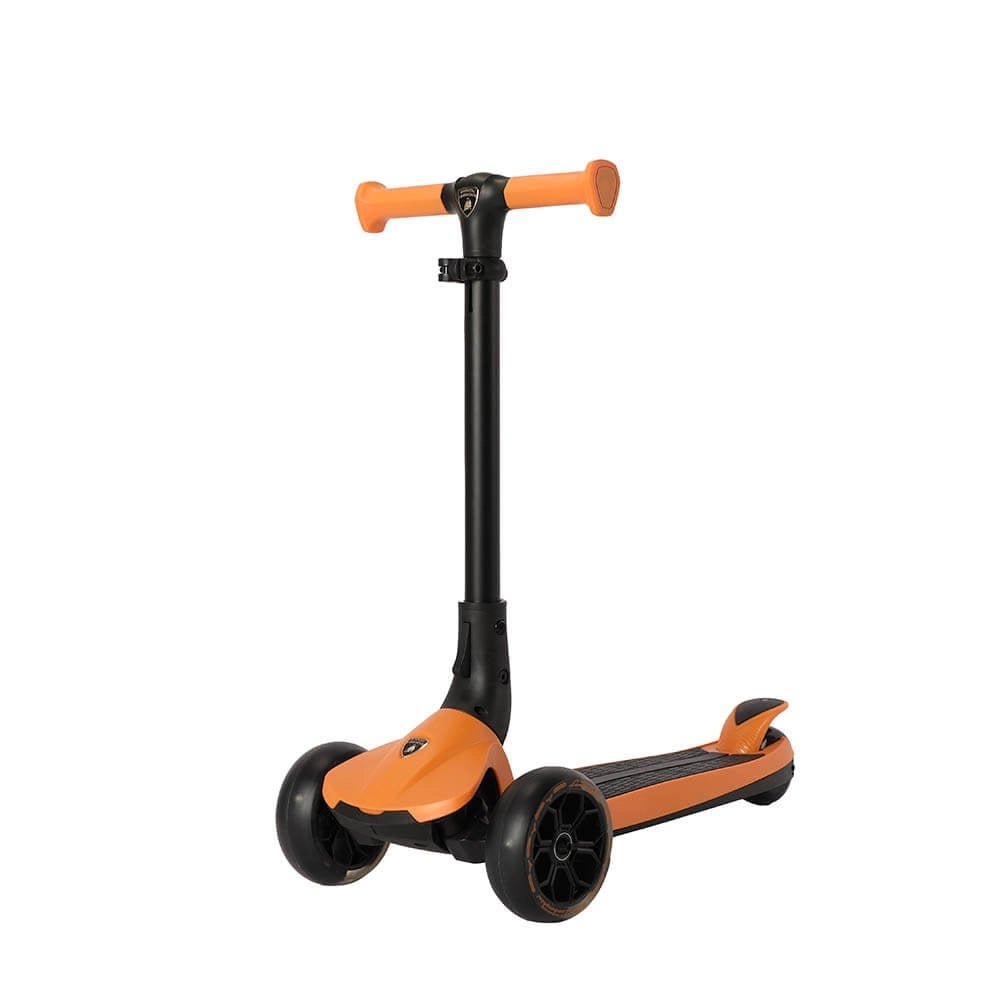 Lamborghini 3-Wheel Kids Scooter With Adjustable Height (Orange)