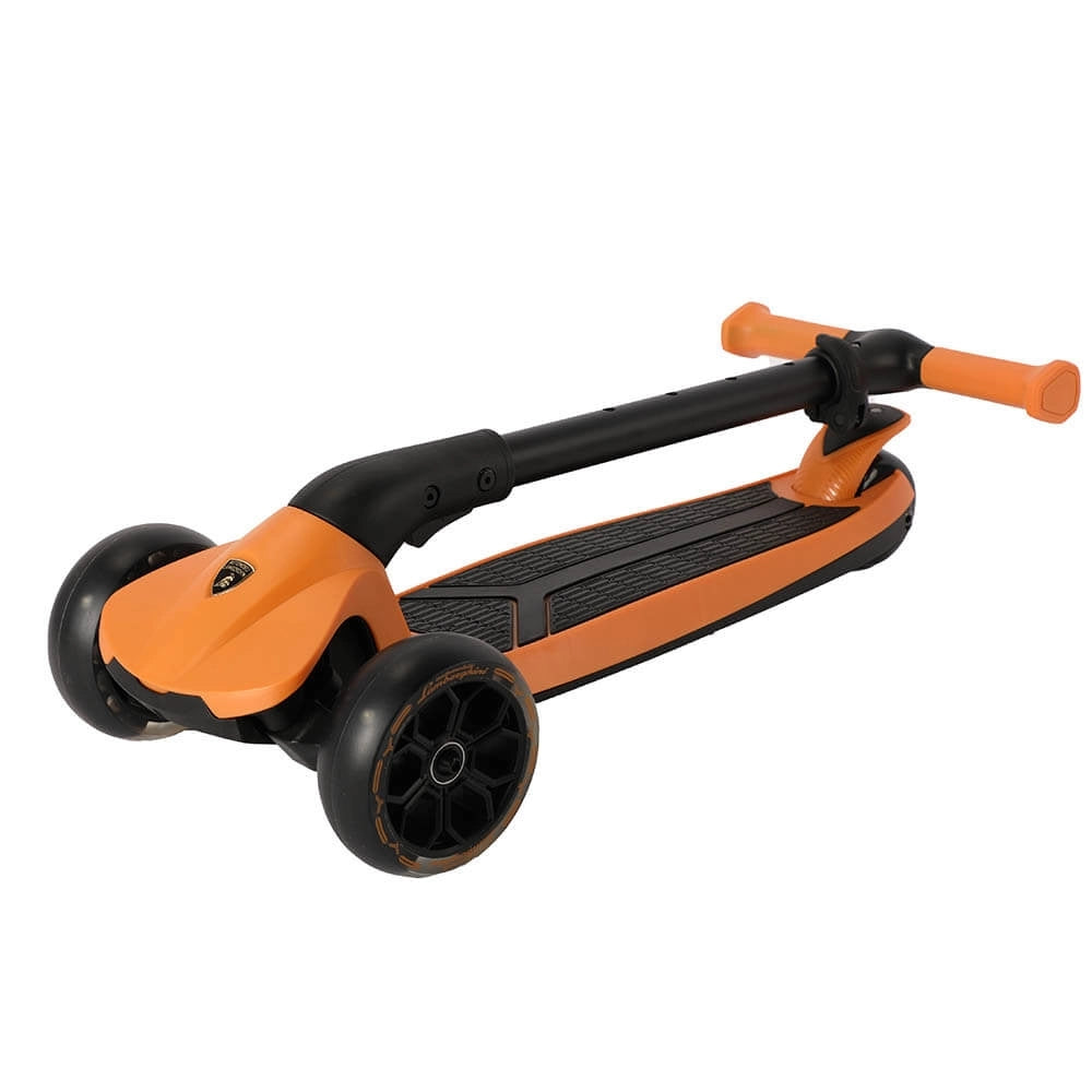 Lamborghini 3-Wheel Kids Scooter With Adjustable Height (Orange)