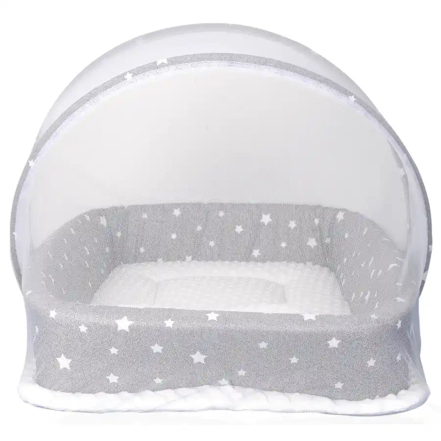 Little Angel Baby Bed With Comfy Paddings (Grey)