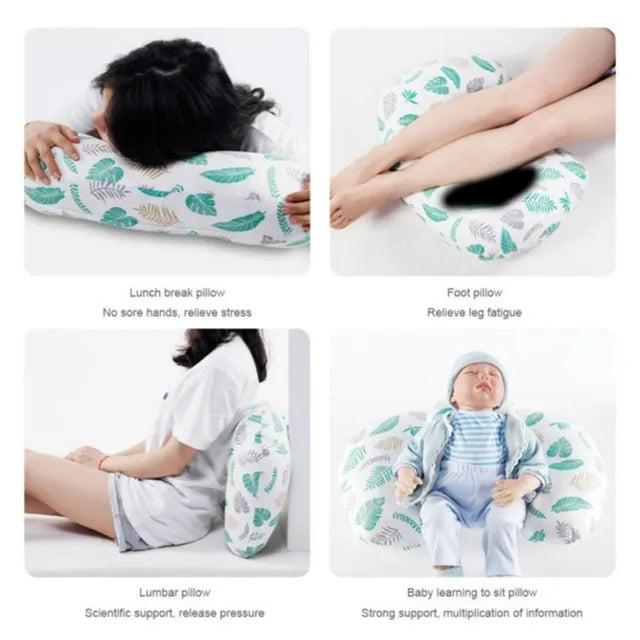 Nursing Pillow W/ Baby Pillow (Blue)