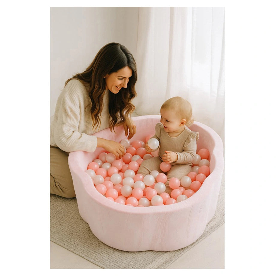 Little Angel Soft Foam Ball Pit Baby Playpen And Ball Pool 200 Balls (Pink)