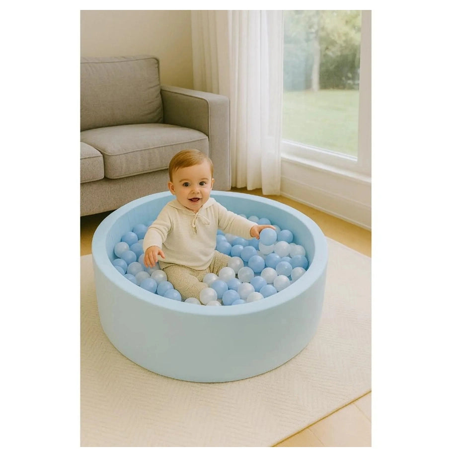 Little Angel Soft Foam Ball Pit Baby Playpen And Ball Pool 200 Balls (Blue)