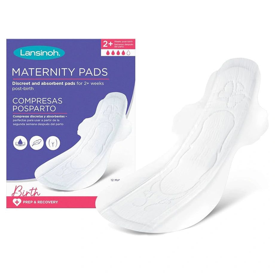 Lansinoh Discreet & Absorbent Maternity Pads: 2+ Weeks Post-Birth (12 Pcs)
