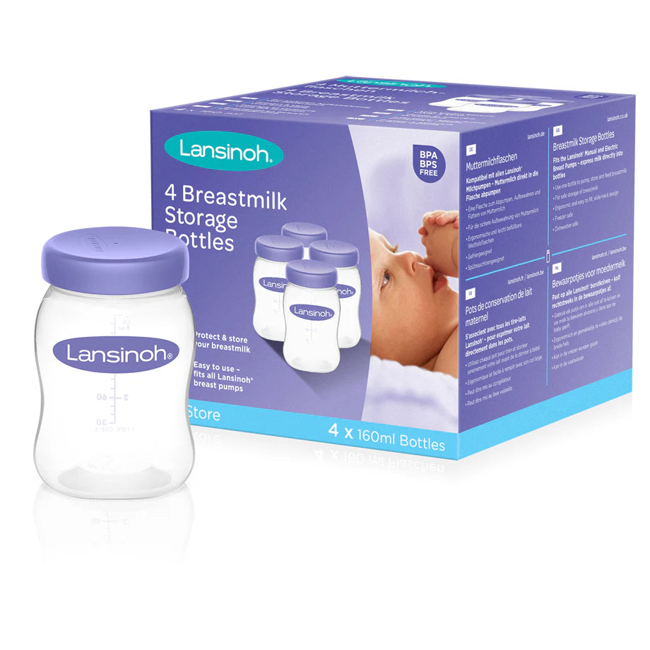 Lansinoh Breastmilk Storage Bottles (Pack of 4)