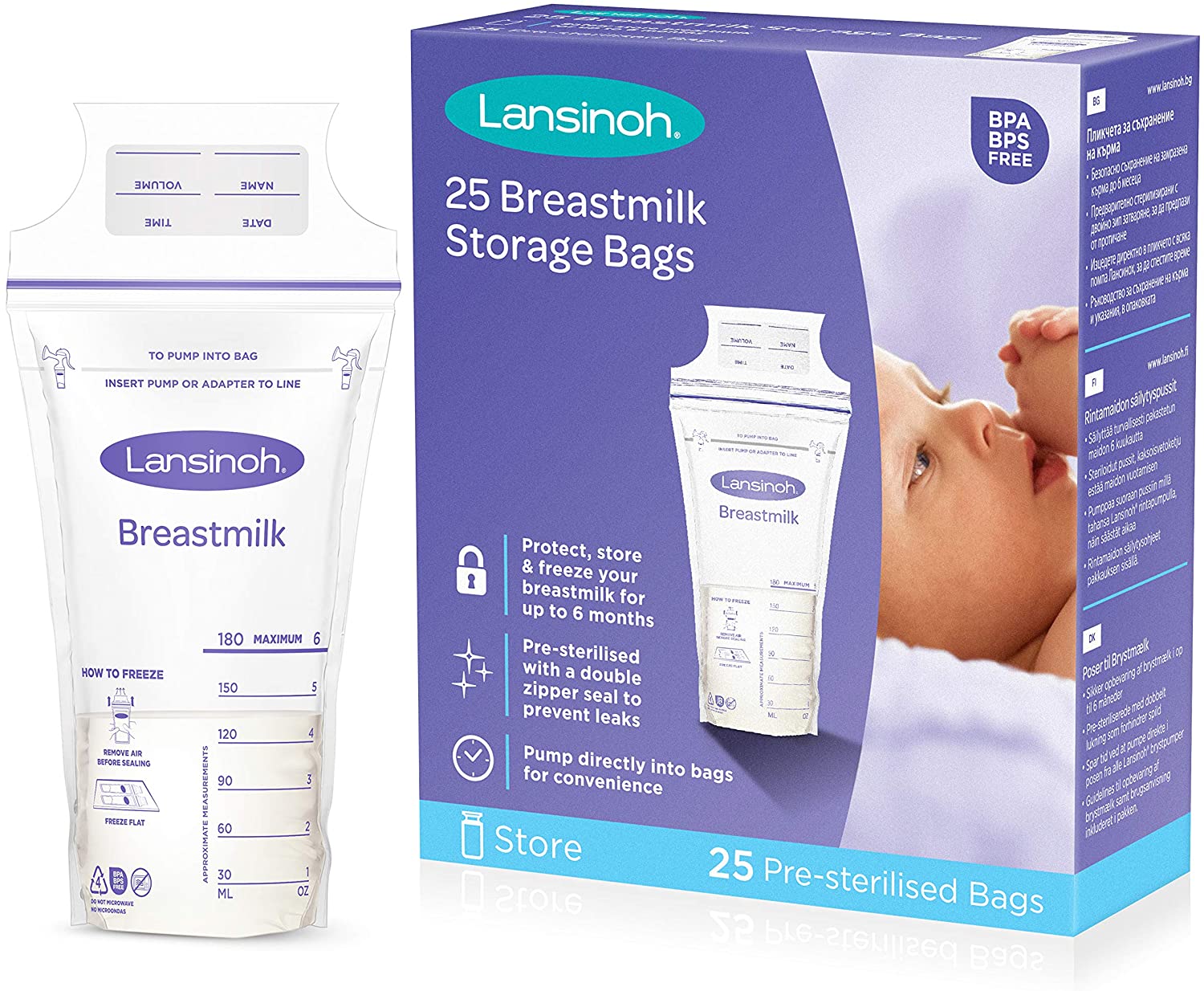 Lansinoh - 25 Breastmilk Storage Bags