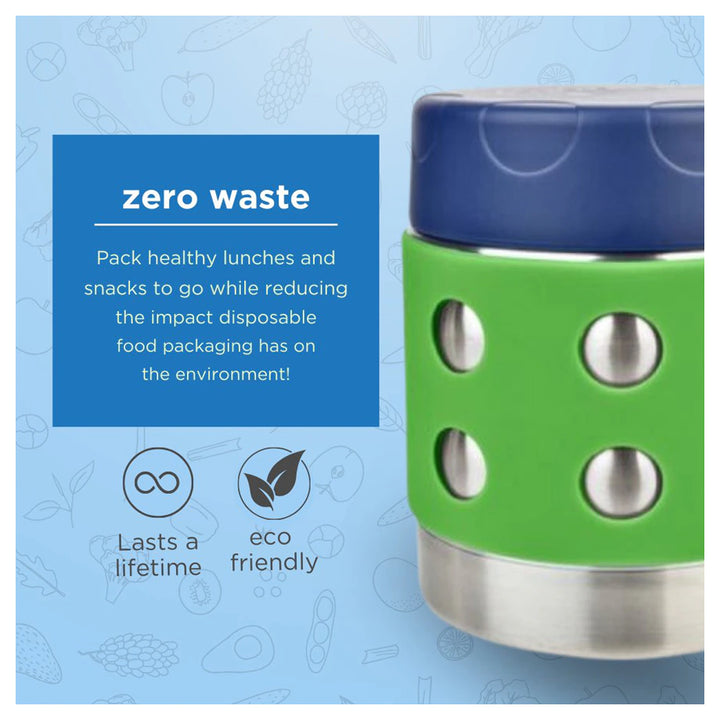 Thermal Dots Food Jar 8oz (Green)