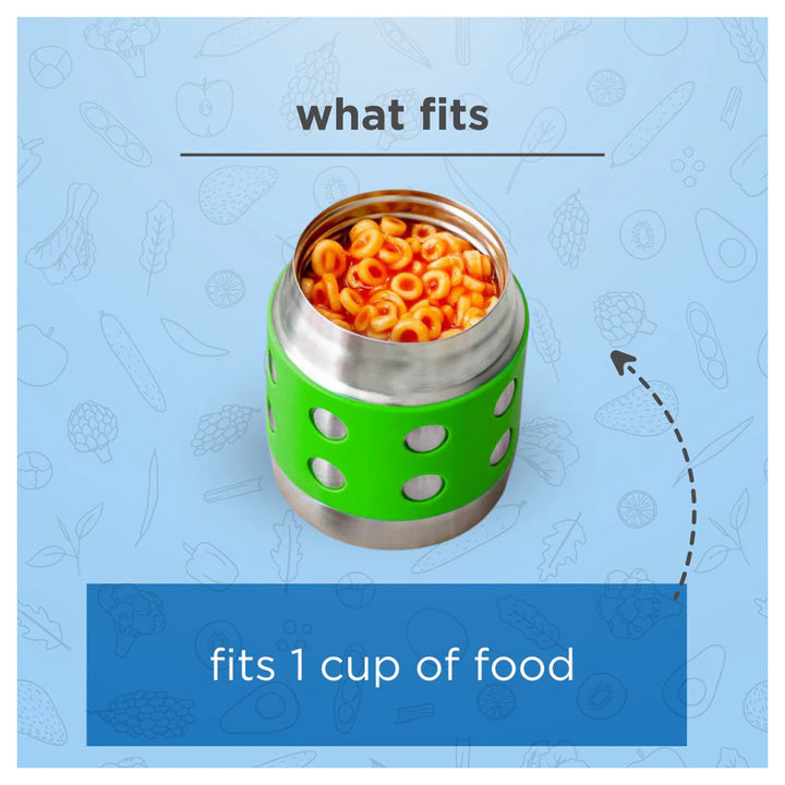 Thermal Dots Food Jar 8oz (Green)