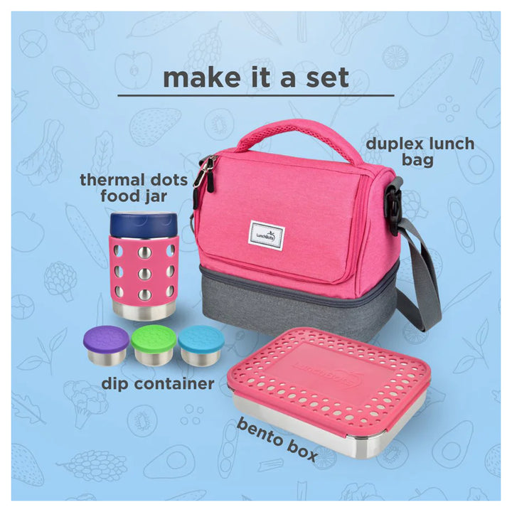 Thermal Dots Food Jar 8oz (pink)