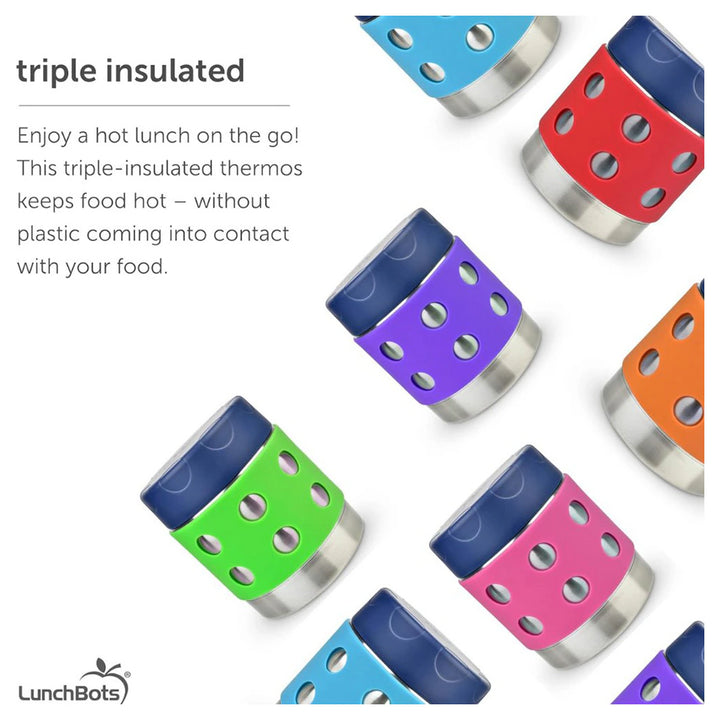 Thermal Dots Food Jar 12oz (Purple)