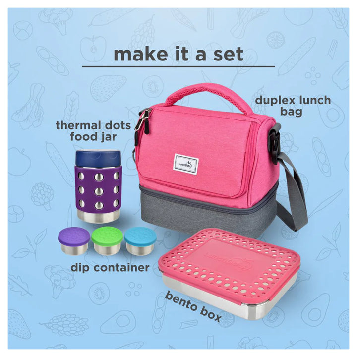 Thermal Dots Food Jar 12oz (Purple)