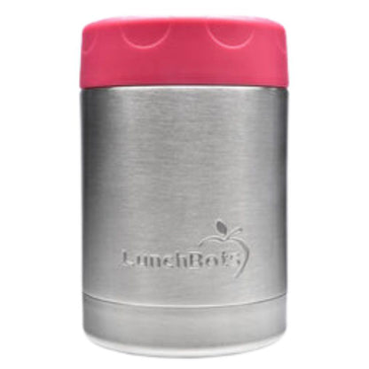 Lunchbots Wide Thermal Food Jar 12oz (Pink)