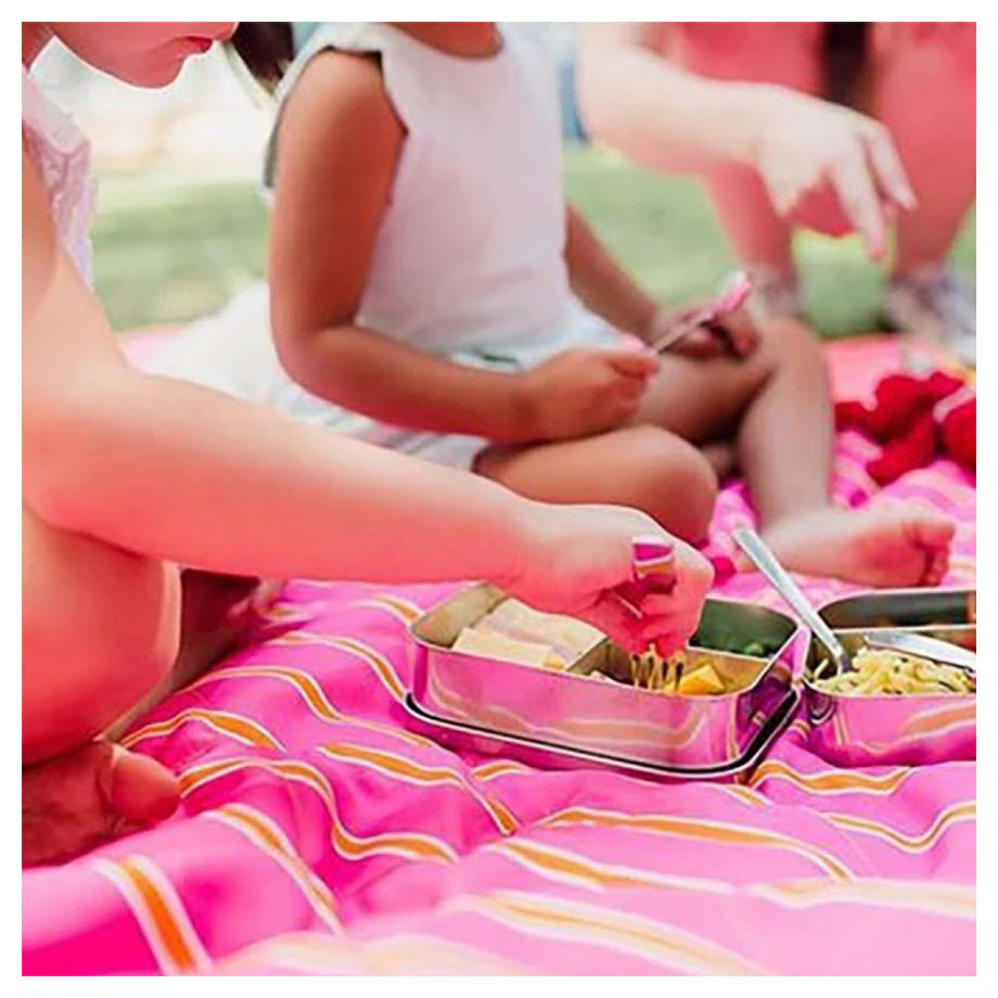 Medium Trio Bento Lunchbox (Pink)