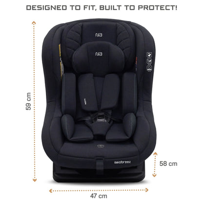 Neobreez Nestii 2-In-1 Convertible Baby Infant Car Seat (Black)