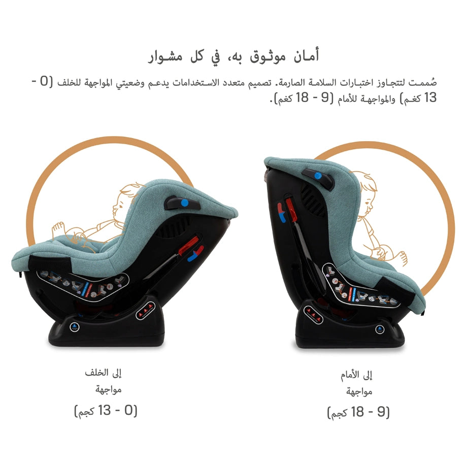 Neobreez Nestii 2-In-1 Convertible Baby Infant Car Seat (Green)