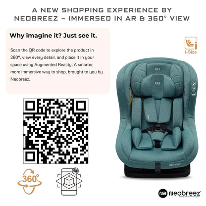 Neobreez Nestii 2-In-1 Convertible Baby Infant Car Seat (Green)