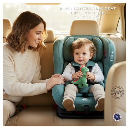 Neobreez Nestii 2-In-1 Convertible Baby Infant Car Seat (Green)