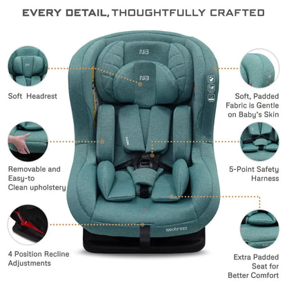 Neobreez Nestii 2-In-1 Convertible Baby Infant Car Seat (Green)