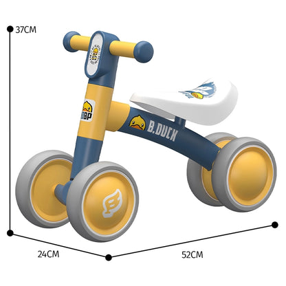 B.Duck Toddler Balance Bike (Blue)