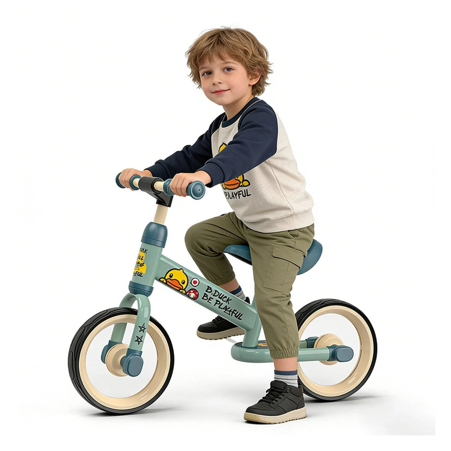 B.Duck Kids Balance Bike (Green)