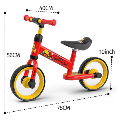 B.Duck Kids Balance Bike (Red)