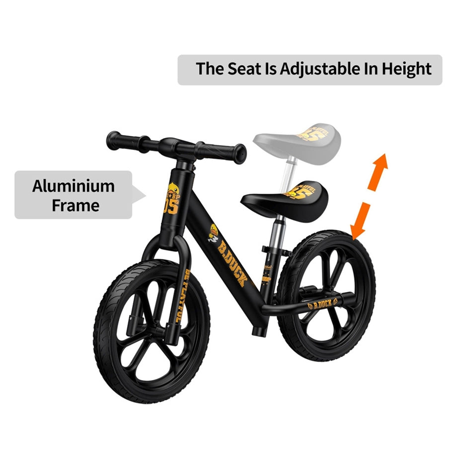 B.Duck Kids Balance Bike (Black)