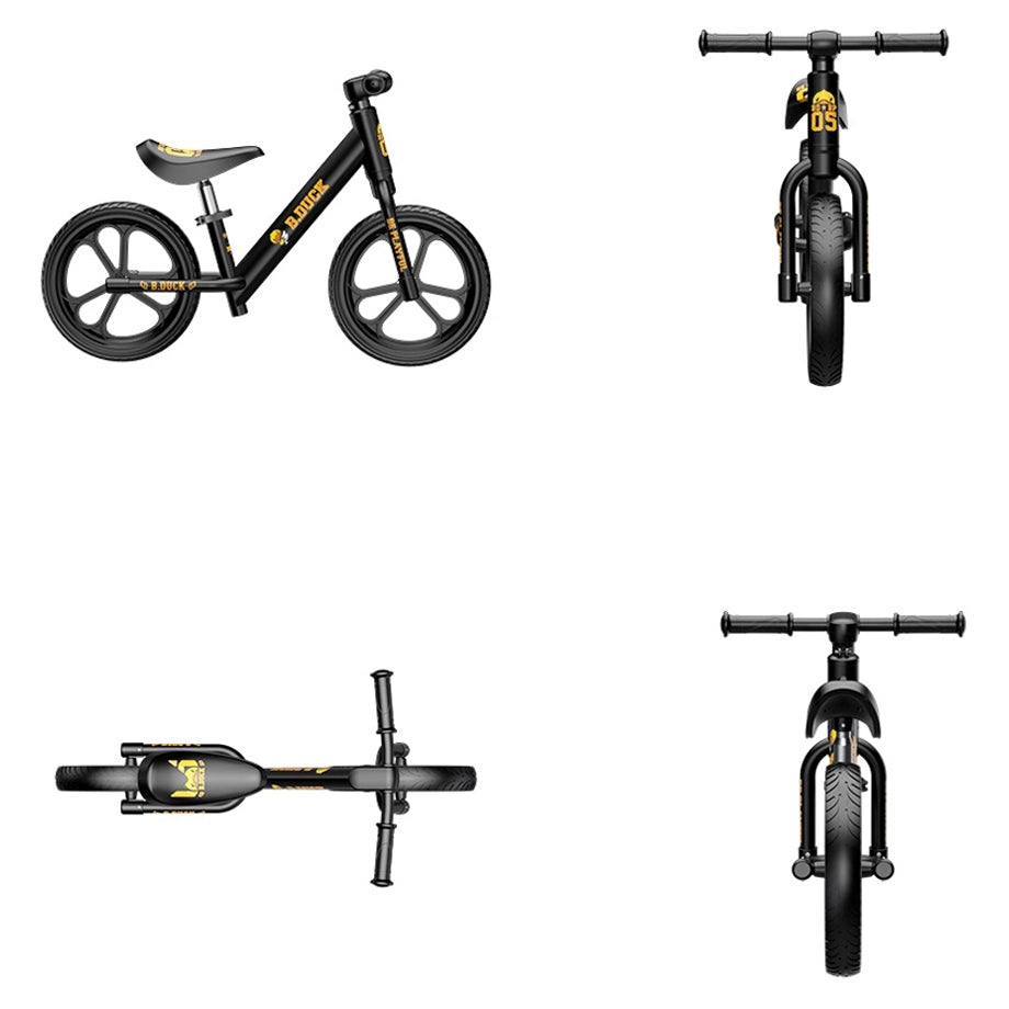 B.Duck Kids Balance Bike (Black)