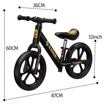 B.Duck Kids Balance Bike (Black)