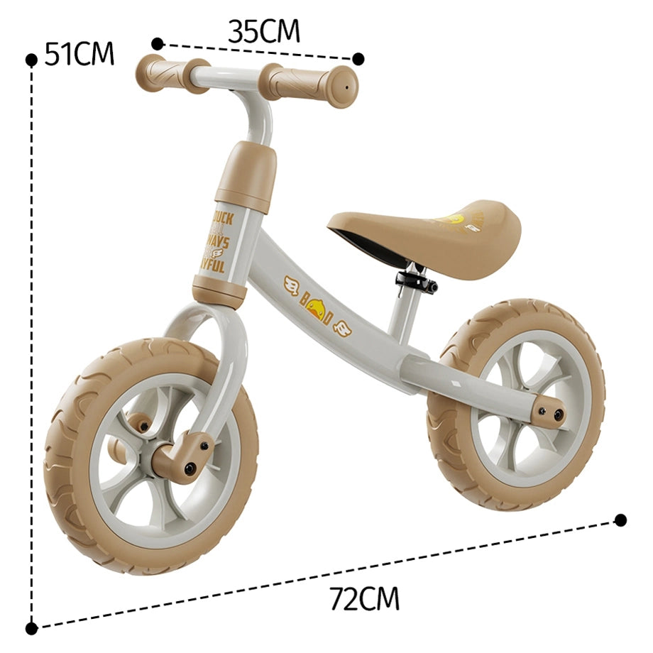 B.Duck Kids Balance Bike (White)