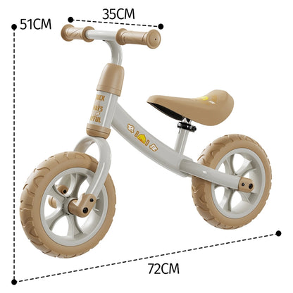 B.Duck Kids Balance Bike (White)