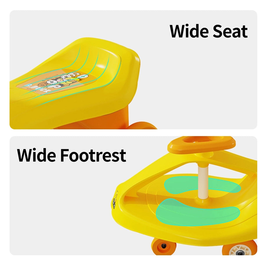 B.Duck Ride-On Twist Car for Kids (Yellow)