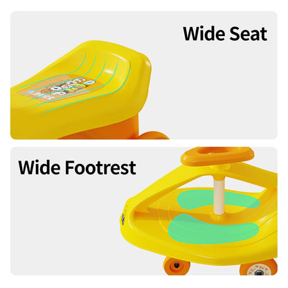 B.Duck Ride-On Twist Car for Kids (Yellow)