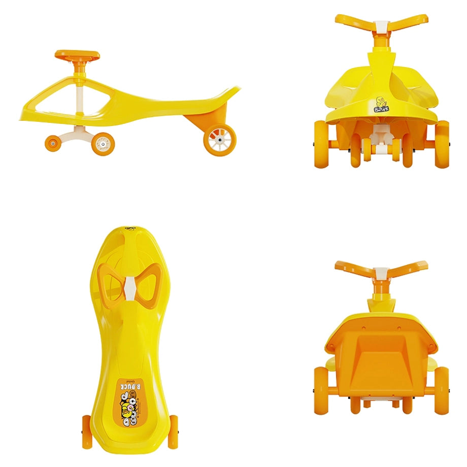 B.Duck Ride-On Twist Car for Kids (Yellow)