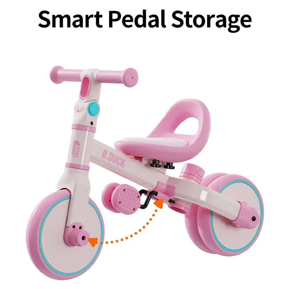 B.Duck 4-in-1 Kids Bike (Pink)