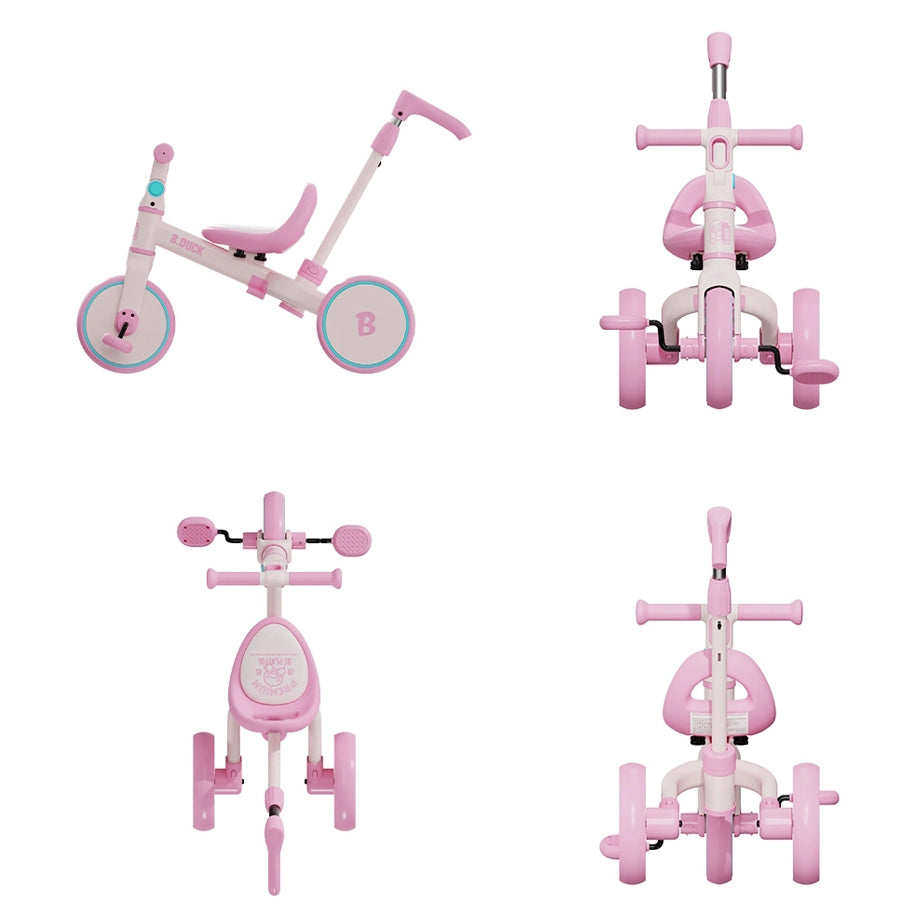 B.Duck 4-in-1 Kids Bike (Pink)
