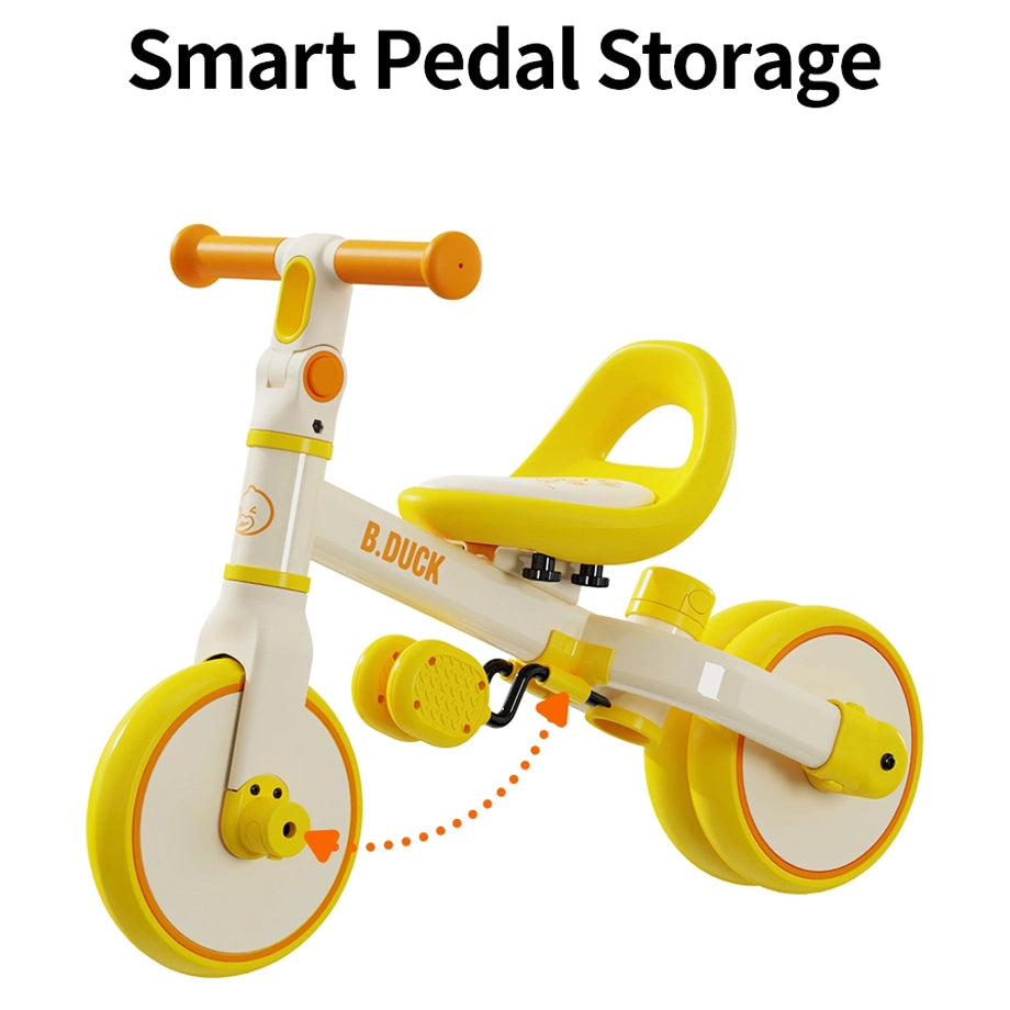 B.Duck 4-in-1 Kids Bike (Yellow)