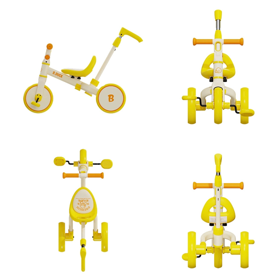 B.Duck 4-in-1 Kids Bike (Yellow)