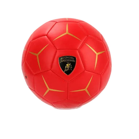 Lamborghini #5 Machine-Sewn PVC Soccer Ball (Red)