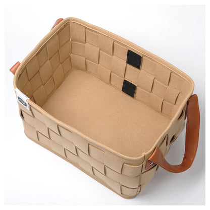 Little Story Multipurpose / Laundry Caddy Basket Felt (Khaki)