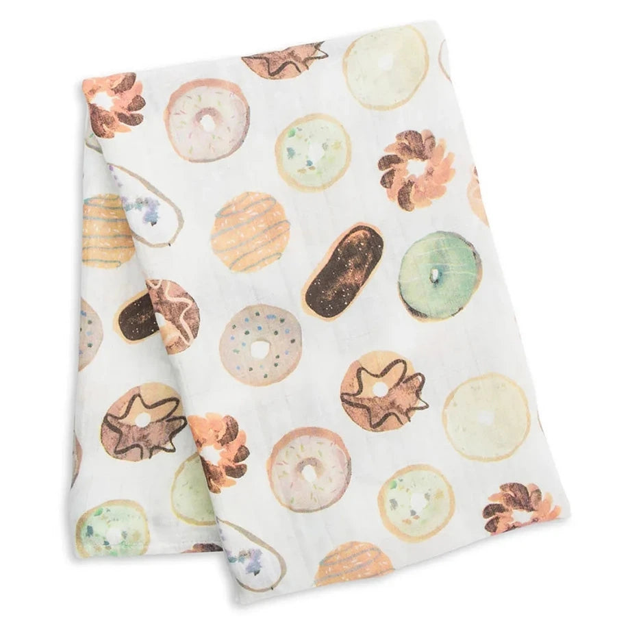 Lulujo 3 Pack Bamboo Muslin Swaddle Blankets (Baby Blues)