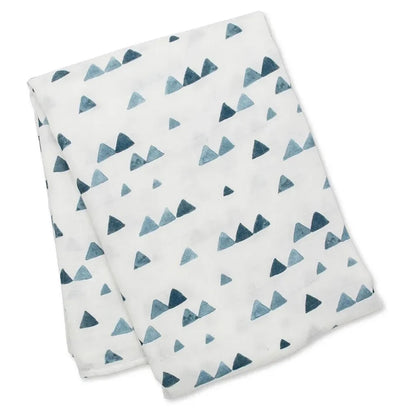 Lulujo 3 Pack Bamboo Muslin Swaddle Blankets (Baby Blues)