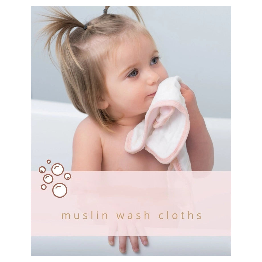 Lulujo 3 Pack Wash Cloths (Blueberries, White & Greenery)