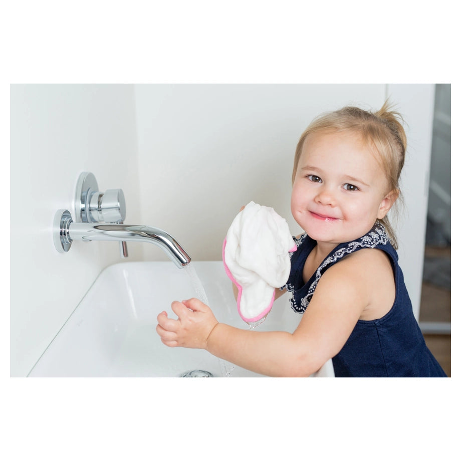 Lulujo 3 Pack Wash Cloths (Peaches, White & Strawberries)