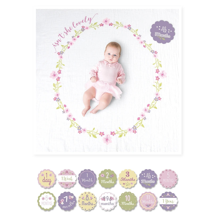 Lulujo Baby’s First Year™ Blanket & Cards Set (Isn’t She Lovely)