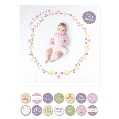 Lulujo Baby’s First Year™ Blanket & Cards Set (Isn’t She Lovely)