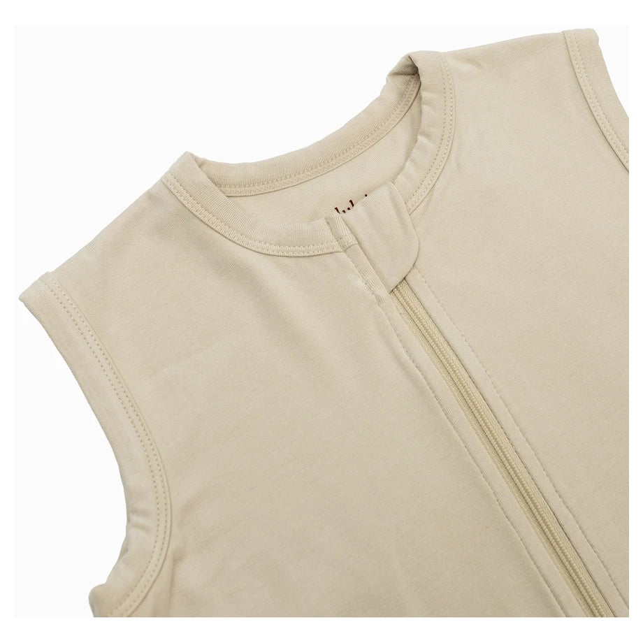 Lulujo Bamboo Sleeping Bag TOG 1.0 Size S 0–6 Months (Beige)