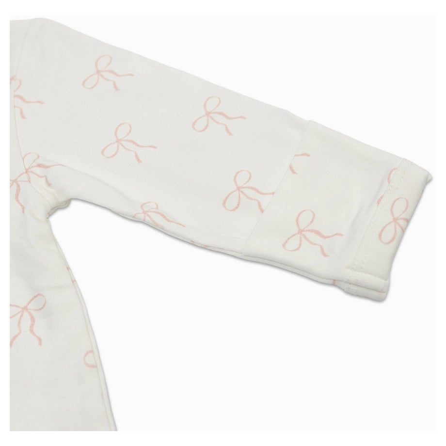 Lulujo Bamboo Footed Sleepsuit Size (Bows)
