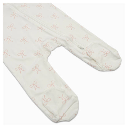 Lulujo Bamboo Footed Sleepsuit Size (Bows)