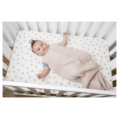 Lulujo 100% Cotton Muslin Sleep Sack Size S 0–6 Months (Sand)