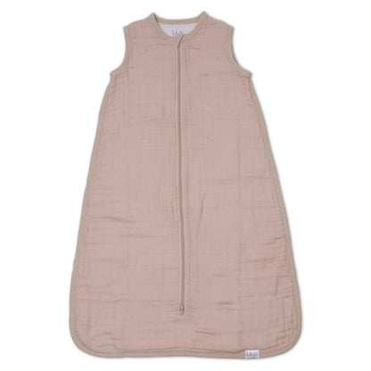 Lulujo 100% Cotton Muslin Sleep Sack Size S 0–6 Months (Sand)